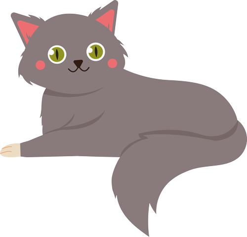 Gray cat icon